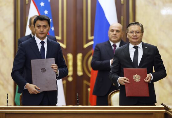 Премьер-министр РФ М. Мишустин провел заседание Совместной комиссии на уровне глав правительств России и Узбекистана