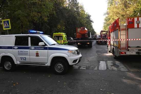 Взрыв газа в жилом доме в подмосковной Балашихе