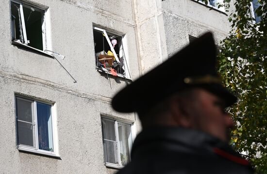 Взрыв газа в жилом доме в подмосковной Балашихе