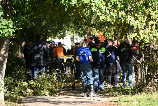 Взрыв газа в жилом доме в подмосковной Балашихе