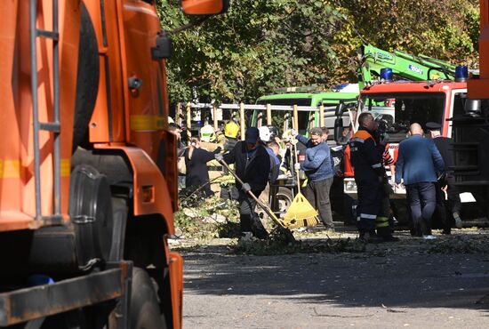 Взрыв газа в жилом доме в подмосковной Балашихе