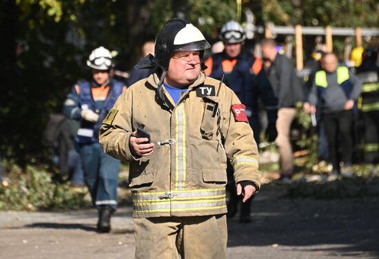 Взрыв газа в жилом доме в подмосковной Балашихе