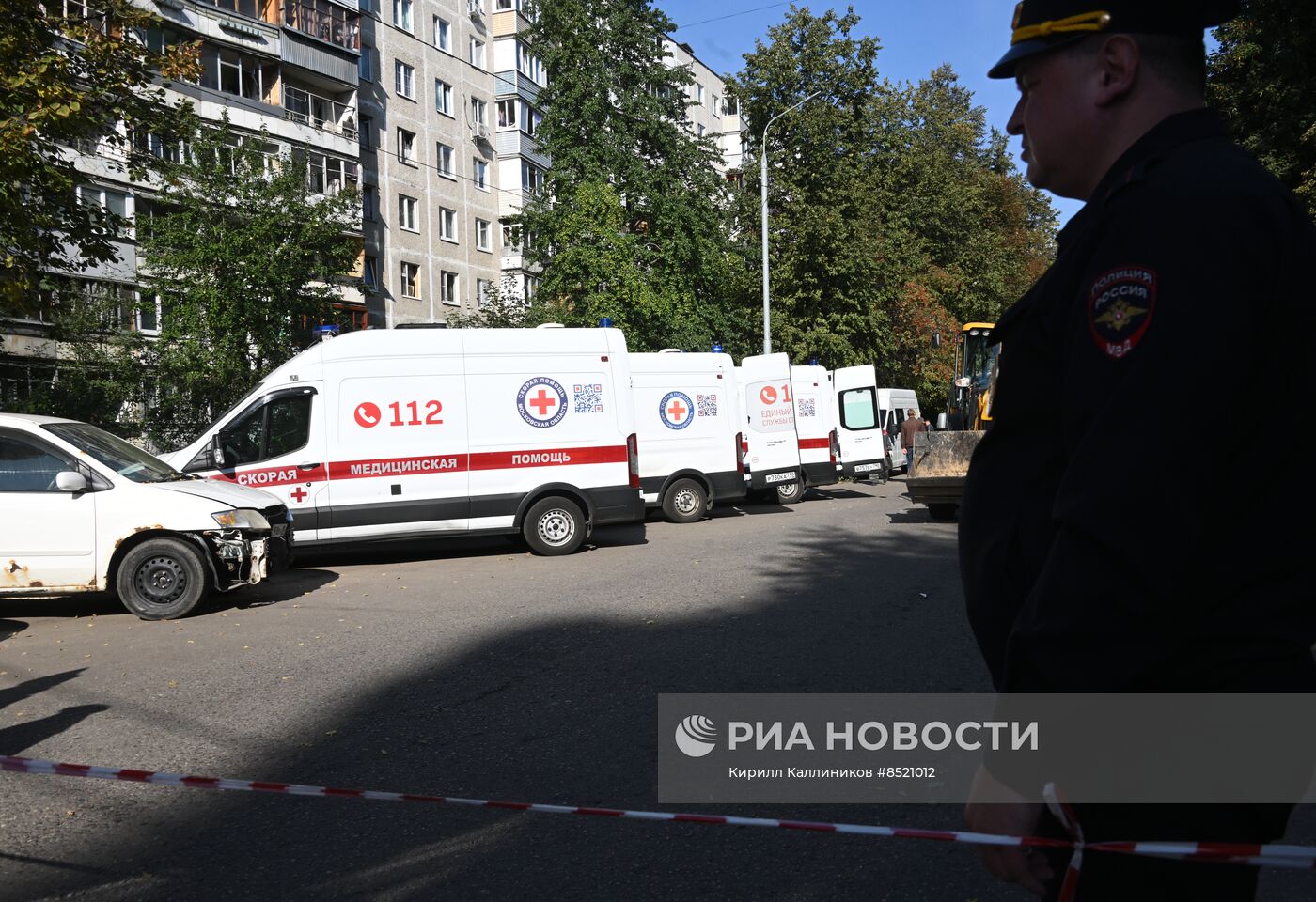 Взрыв газа в жилом доме в подмосковной Балашихе | РИА Новости Медиабанк