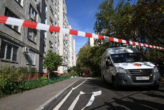 Взрыв газа в жилом доме в подмосковной Балашихе