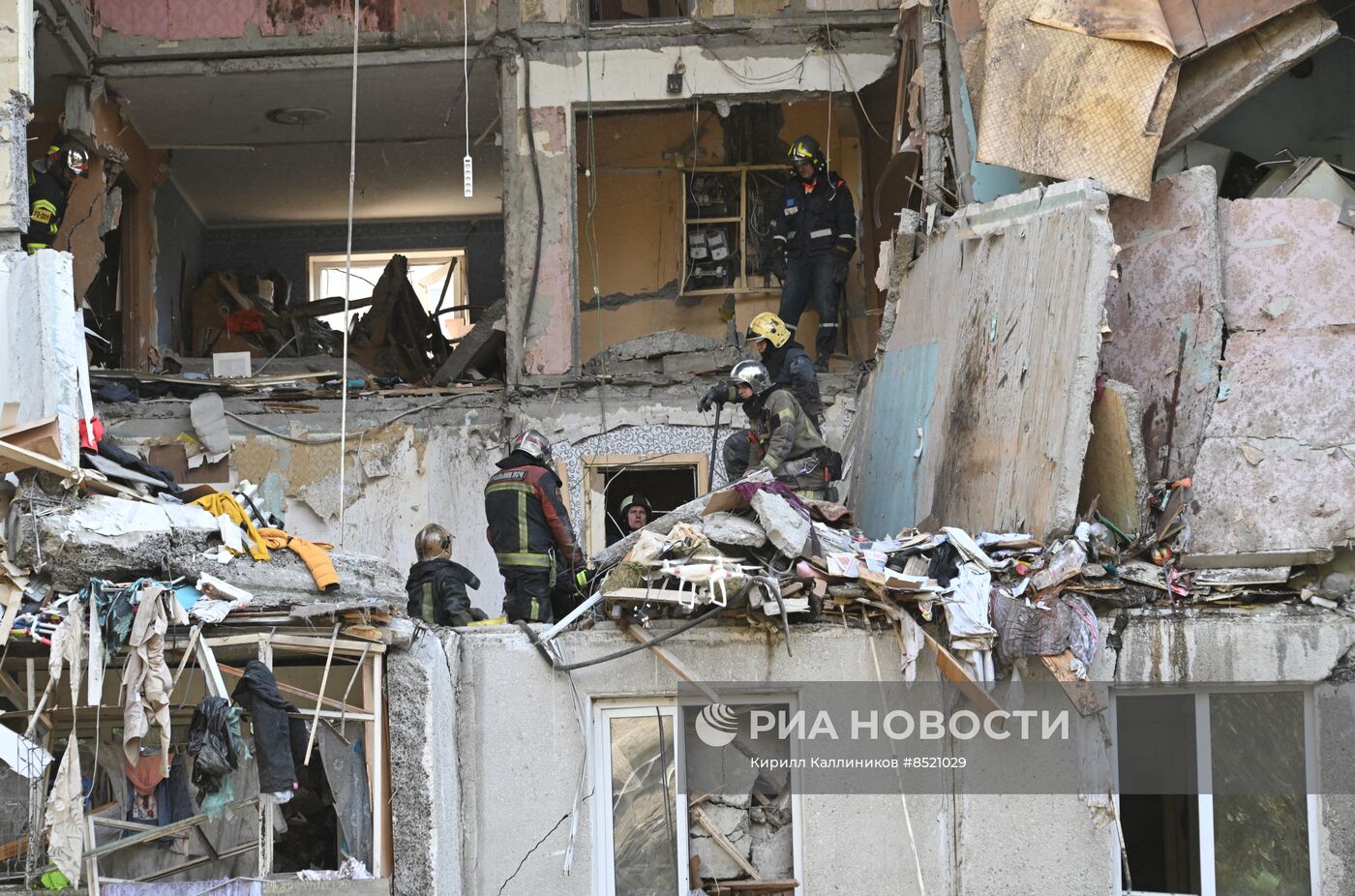 Взрыв газа в жилом доме в подмосковной Балашихе