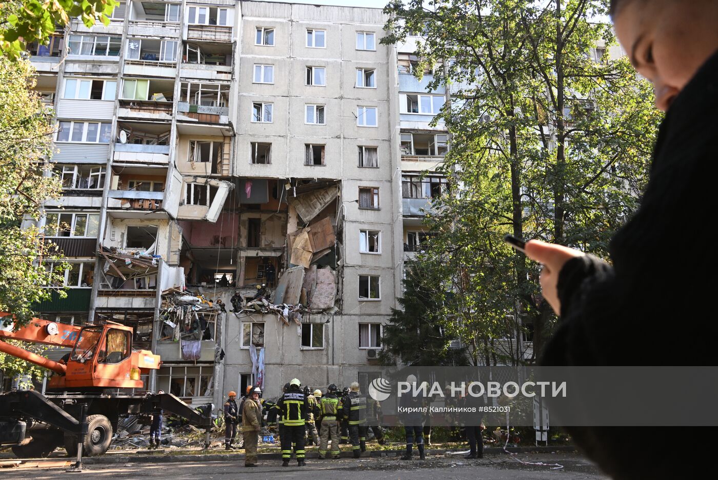 Взрыв газа в жилом доме в подмосковной Балашихе