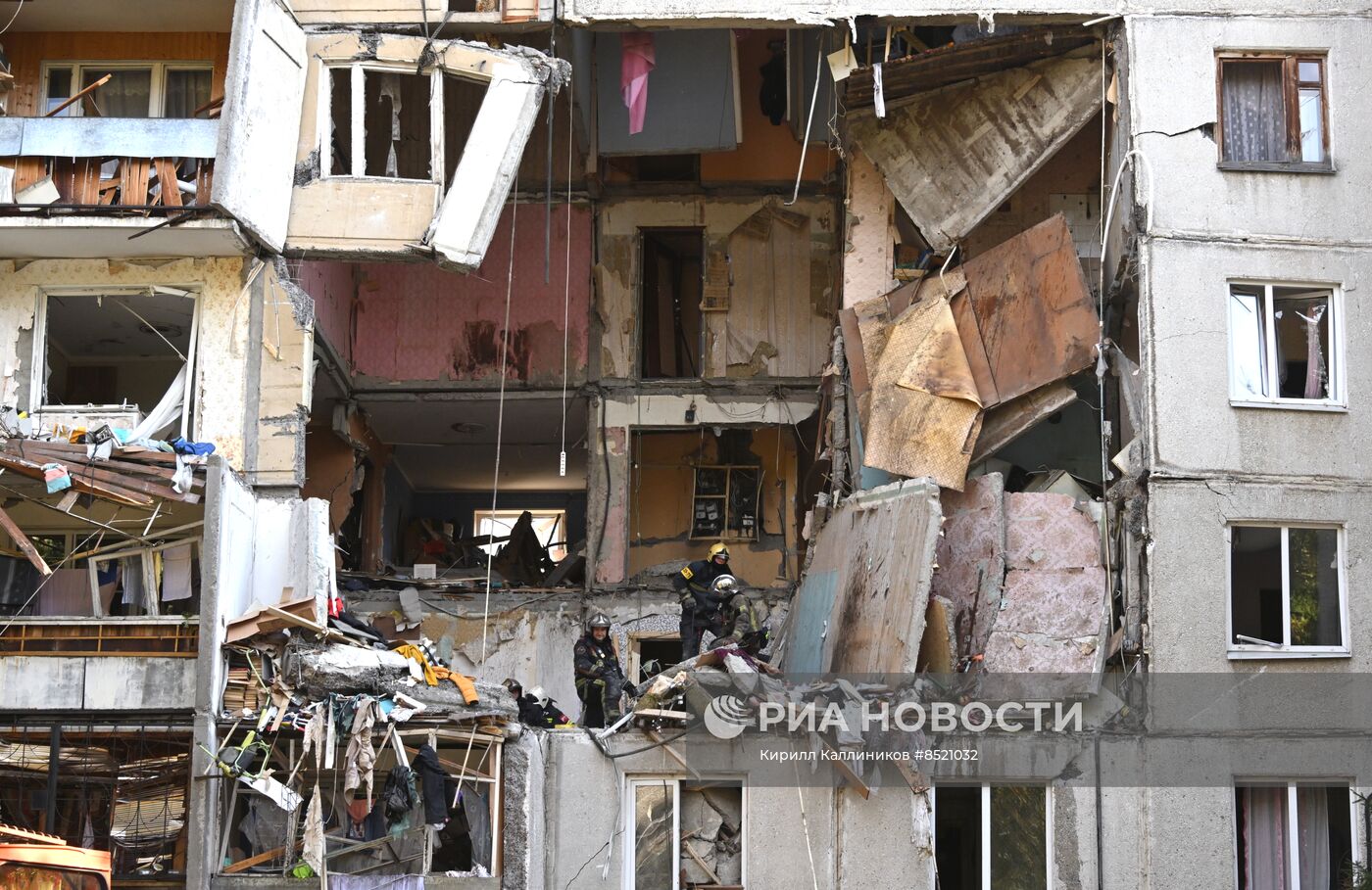 Взрыв газа в жилом доме в подмосковной Балашихе