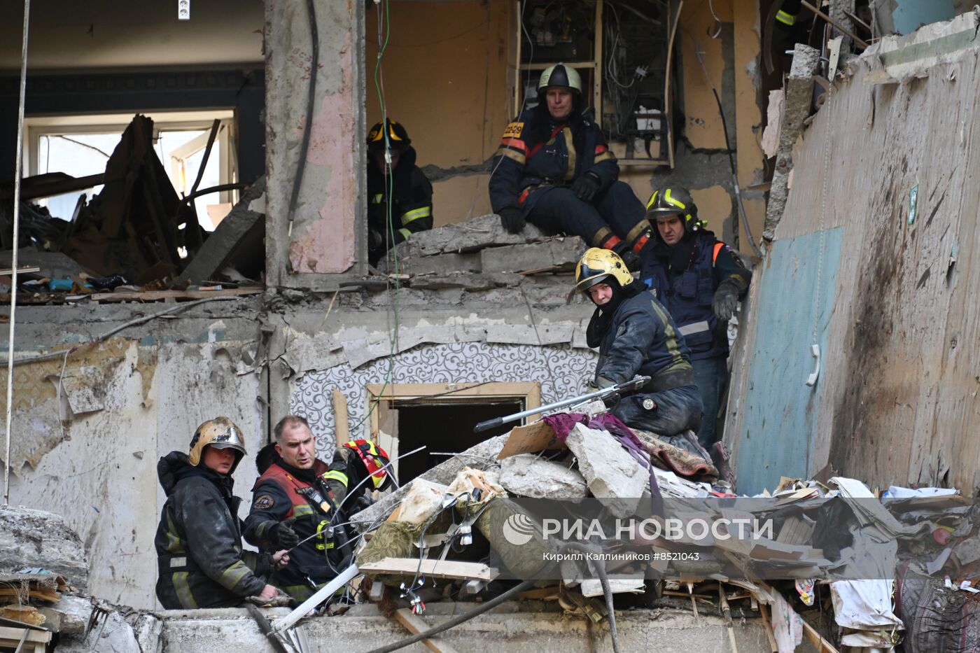 Взрыв газа в жилом доме в подмосковной Балашихе