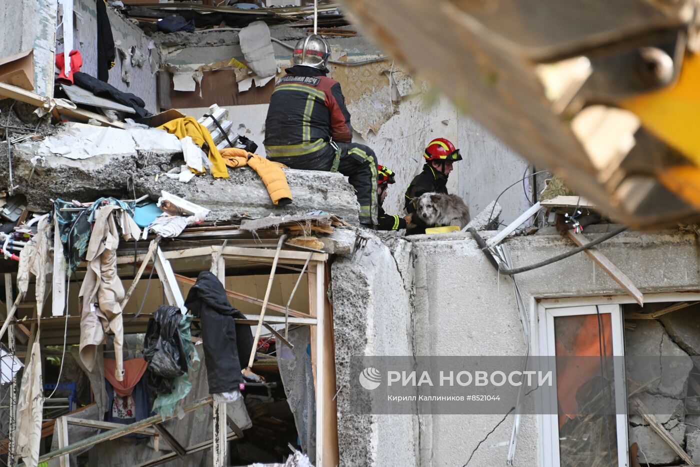 Взрыв газа в жилом доме в подмосковной Балашихе
