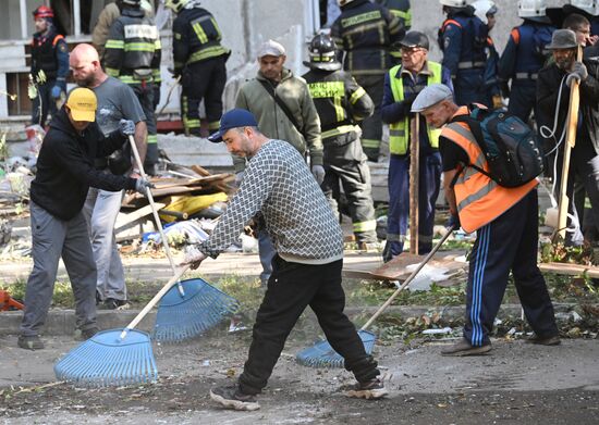 Взрыв газа в жилом доме в подмосковной Балашихе