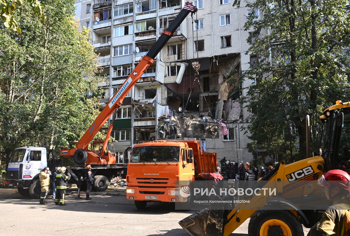 Взрыв газа в жилом доме в подмосковной Балашихе | РИА Новости Медиабанк