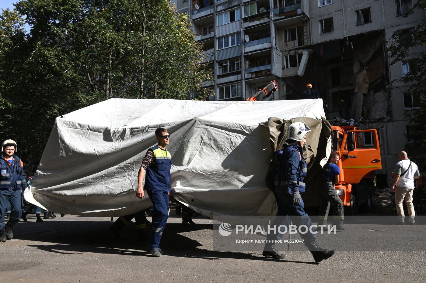 Взрыв газа в жилом доме в подмосковной Балашихе