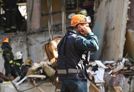 Взрыв газа в жилом доме в подмосковной Балашихе