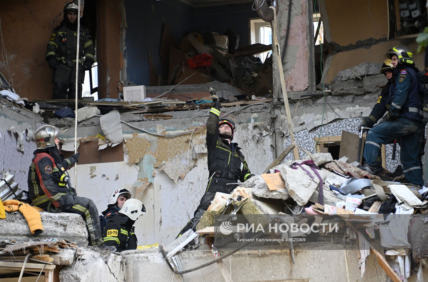 Взрыв газа в жилом доме в подмосковной Балашихе