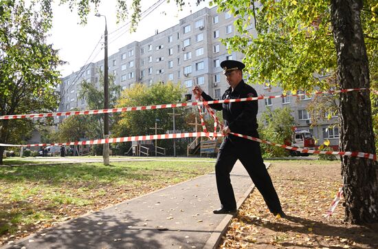 Взрыв газа в жилом доме в подмосковной Балашихе