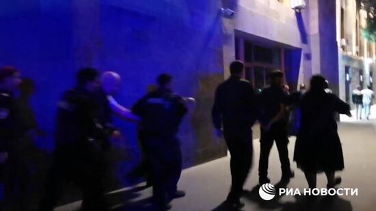 Задержанные на митинге у здания кабмина Армении