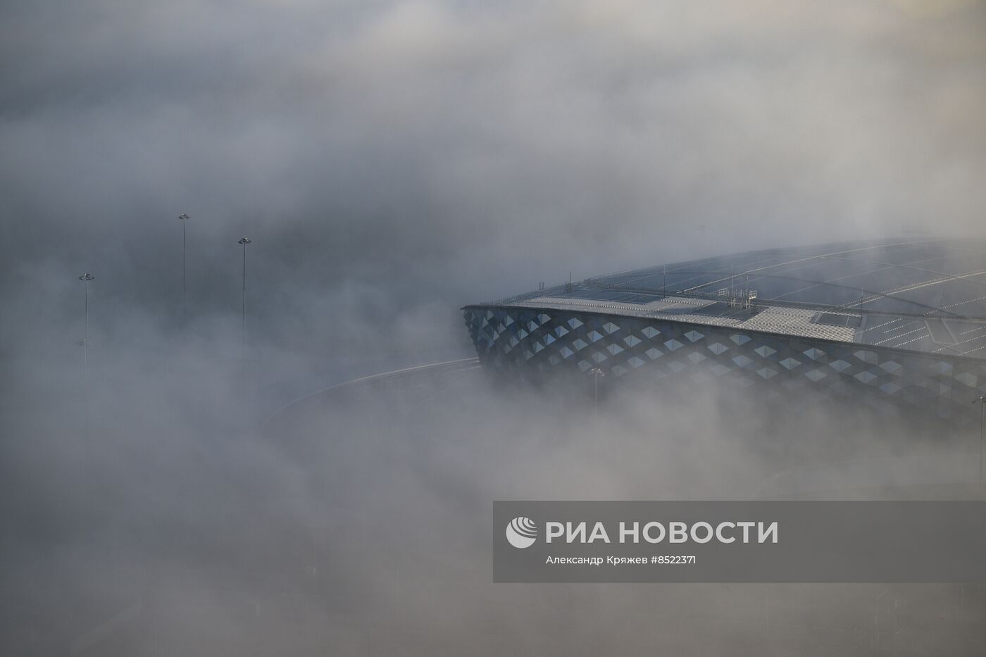 Осенний туман в Новосибирске