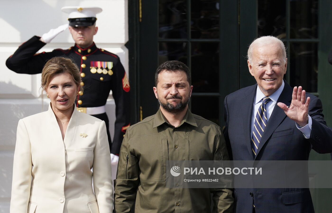 Прибытие Зеленского в Белый дом