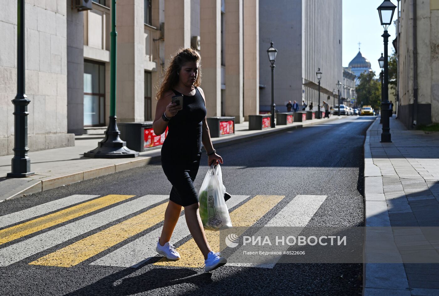 Аномально теплая погода в Москве