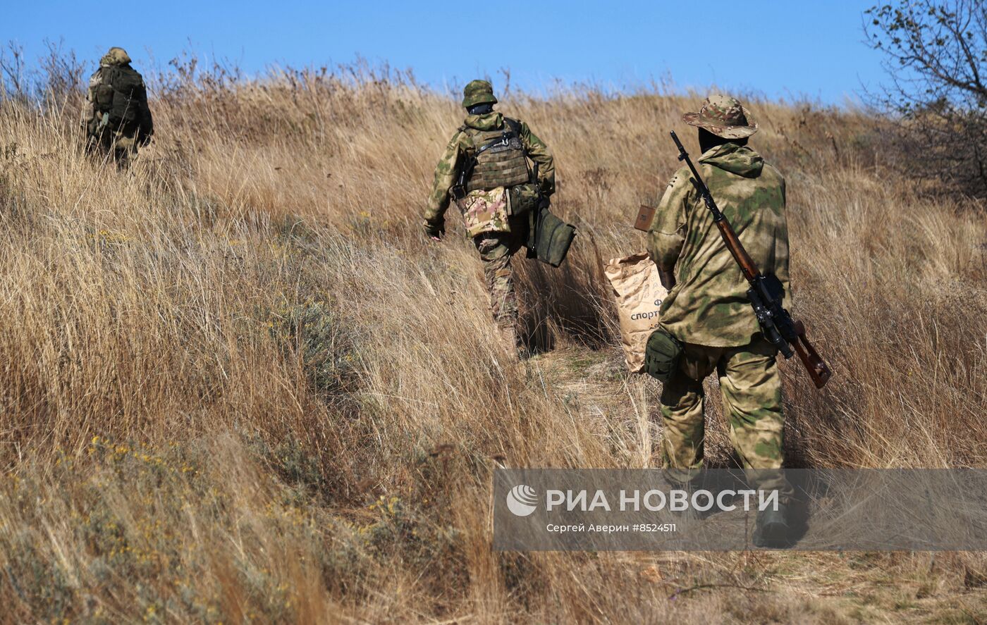 Бойцы отряда спецназначения "Эспаньола" ВС РФ выполняют задачи на Артемовском направлении