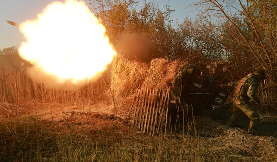 Бойцы отряда спецназначения "Эспаньола" ВС РФ выполняют задачи на Артемовском направлении