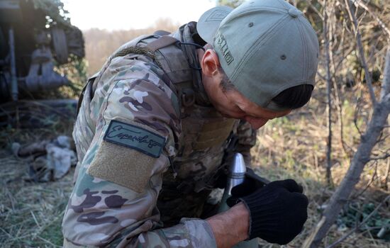Бойцы отряда спецназначения "Эспаньола" ВС РФ выполняют задачи на Артемовском направлении