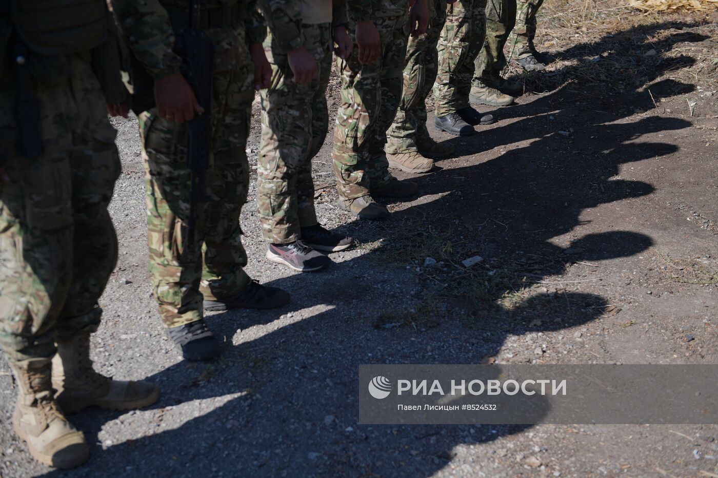 Полевое награждение морпехов ЧФ в Запорожской области