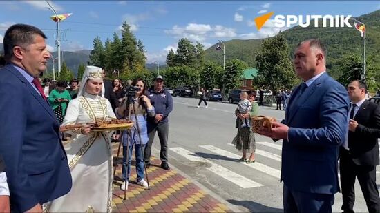 В Дзауском районе Южной Осетии торжественно открыли новый сквер