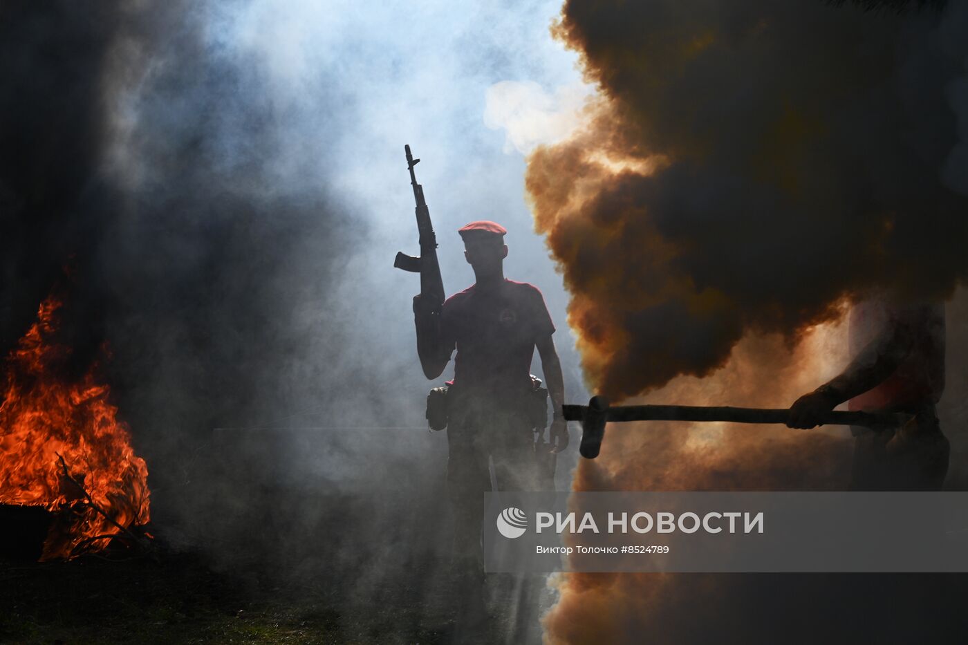 Экзамен на право ношения крапового берета среди военнослужащих Белоруссии