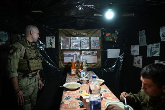 Позиции артиллерийского подразделения ЦВО на Краснолиманском направлении