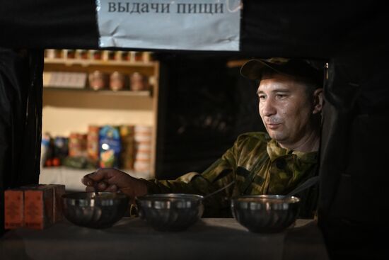 Позиции артиллерийского подразделения ЦВО на Краснолиманском направлении