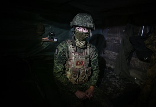 Позиции артиллерийского подразделения ЦВО на Краснолиманском направлении