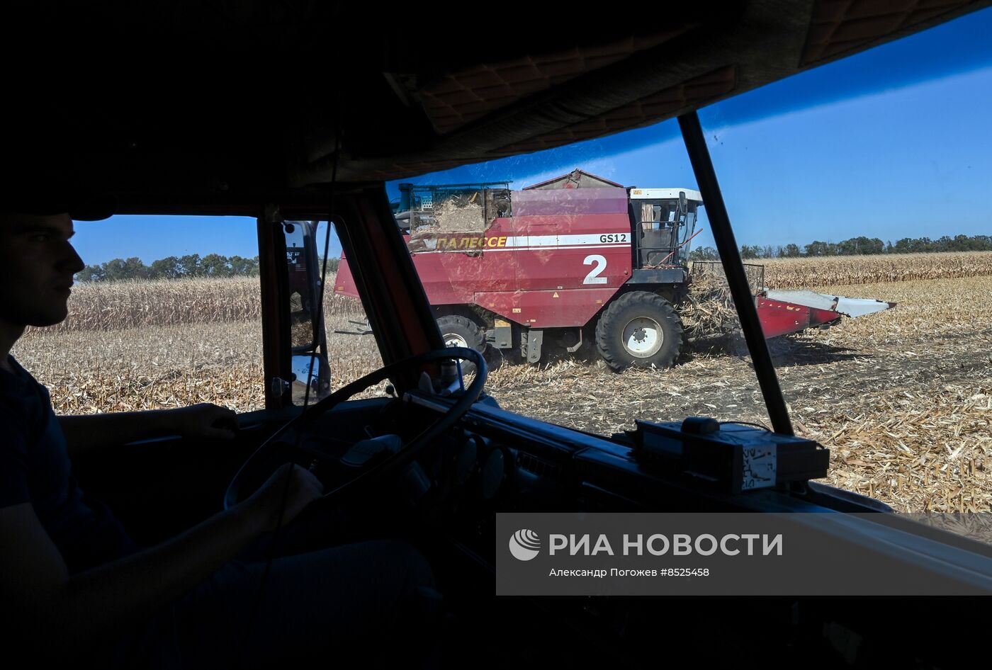 Сбор кукурузы в Ставропольском крае