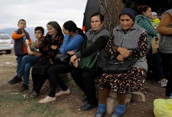 Беженцы из Нагорного Карабаха в Горисе