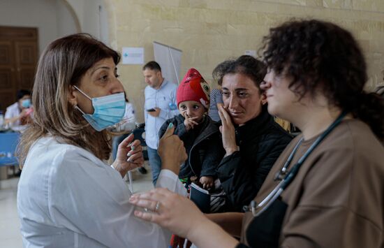 Беженцы из Нагорного Карабаха в Горисе