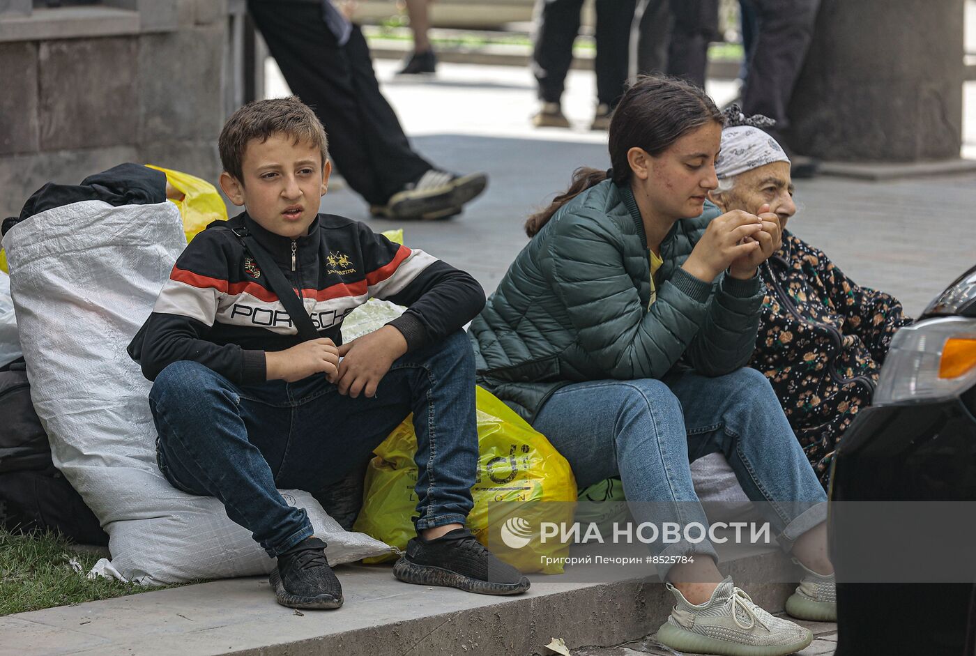 Беженцы из Нагорного Карабаха в Горисе