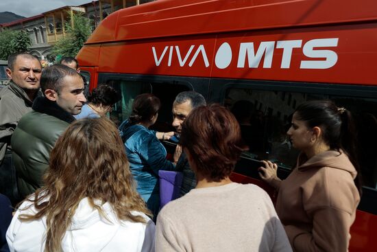 Беженцы из Нагорного Карабаха в Горисе