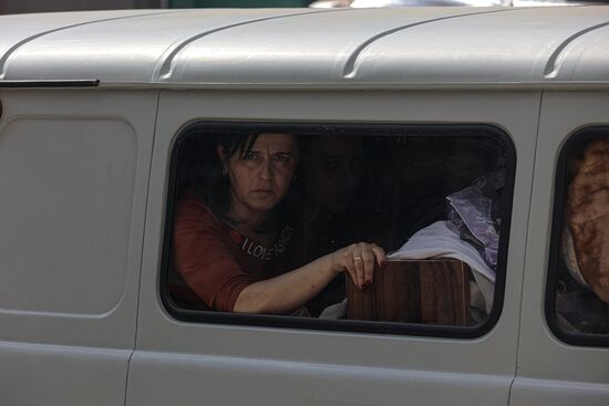 Беженцы из Нагорного Карабаха в Горисе