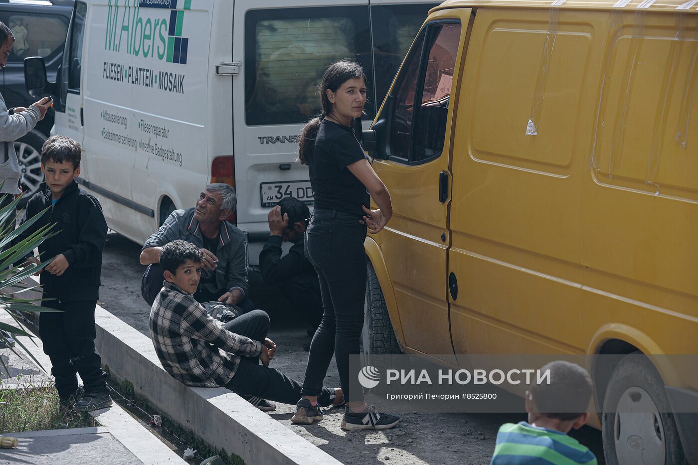 Беженцы из Нагорного Карабаха в Горисе