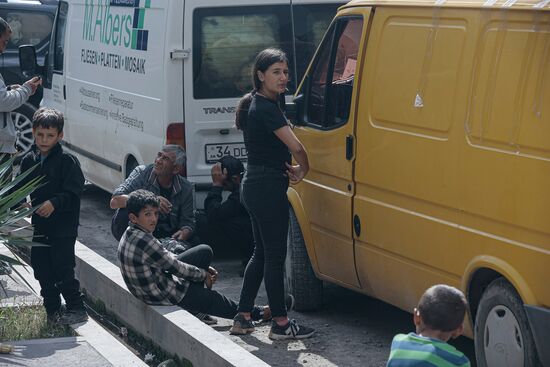 Беженцы из Нагорного Карабаха в Горисе