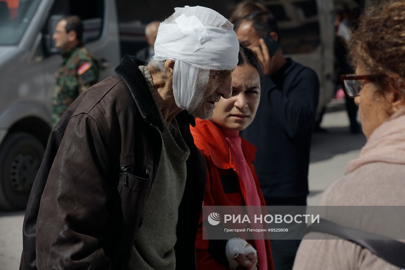 Беженцы из Нагорного Карабаха в Горисе