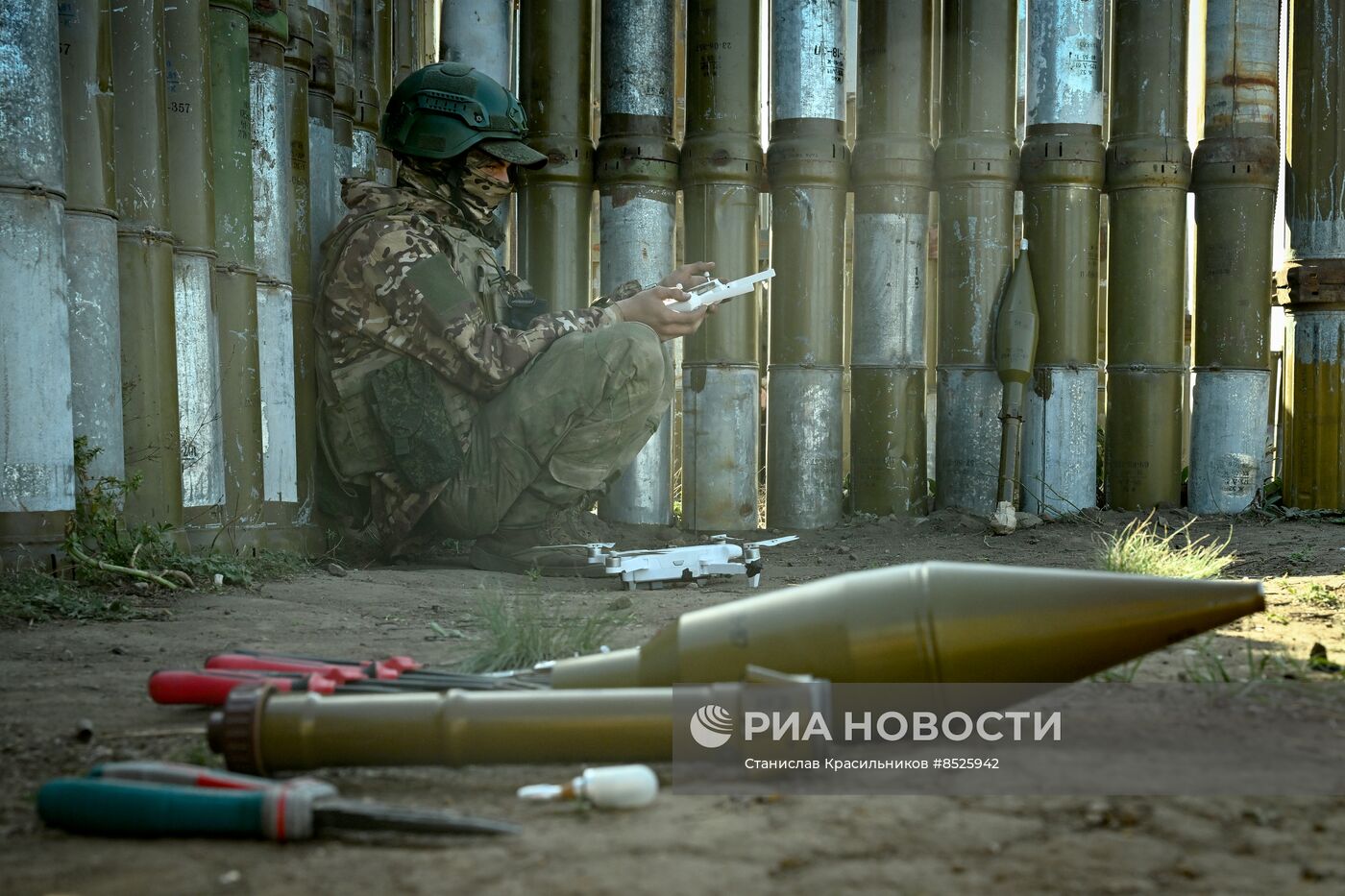 Обучение операторов БПЛА ЦВО в зоне спецоперации