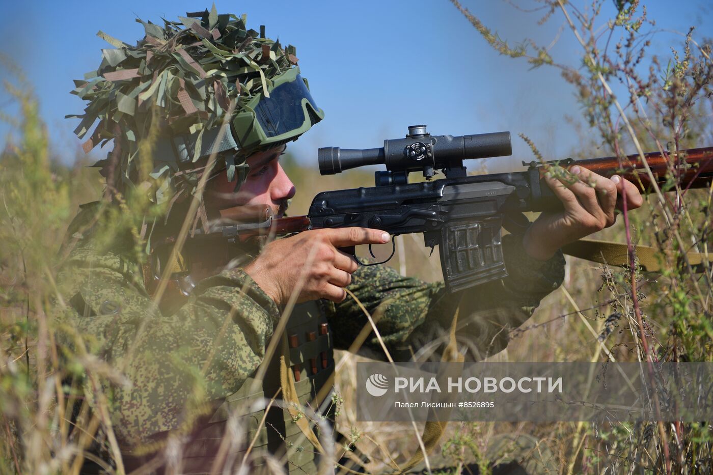 Позиции военнослужащих мотострелкового полка в Запорожской области