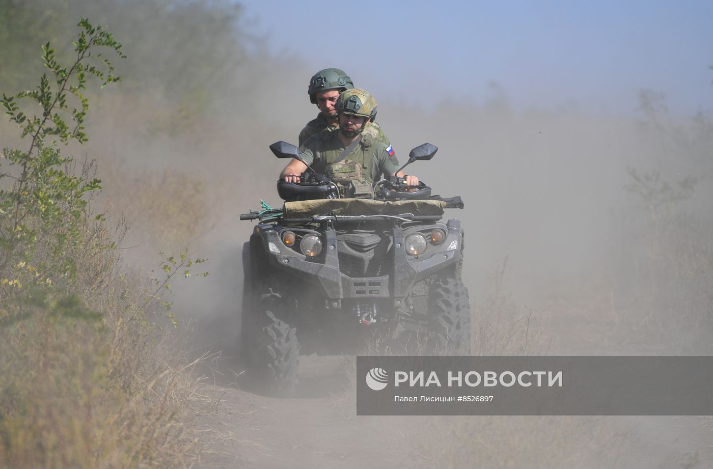Позиции военнослужащих мотострелкового полка в Запорожской области