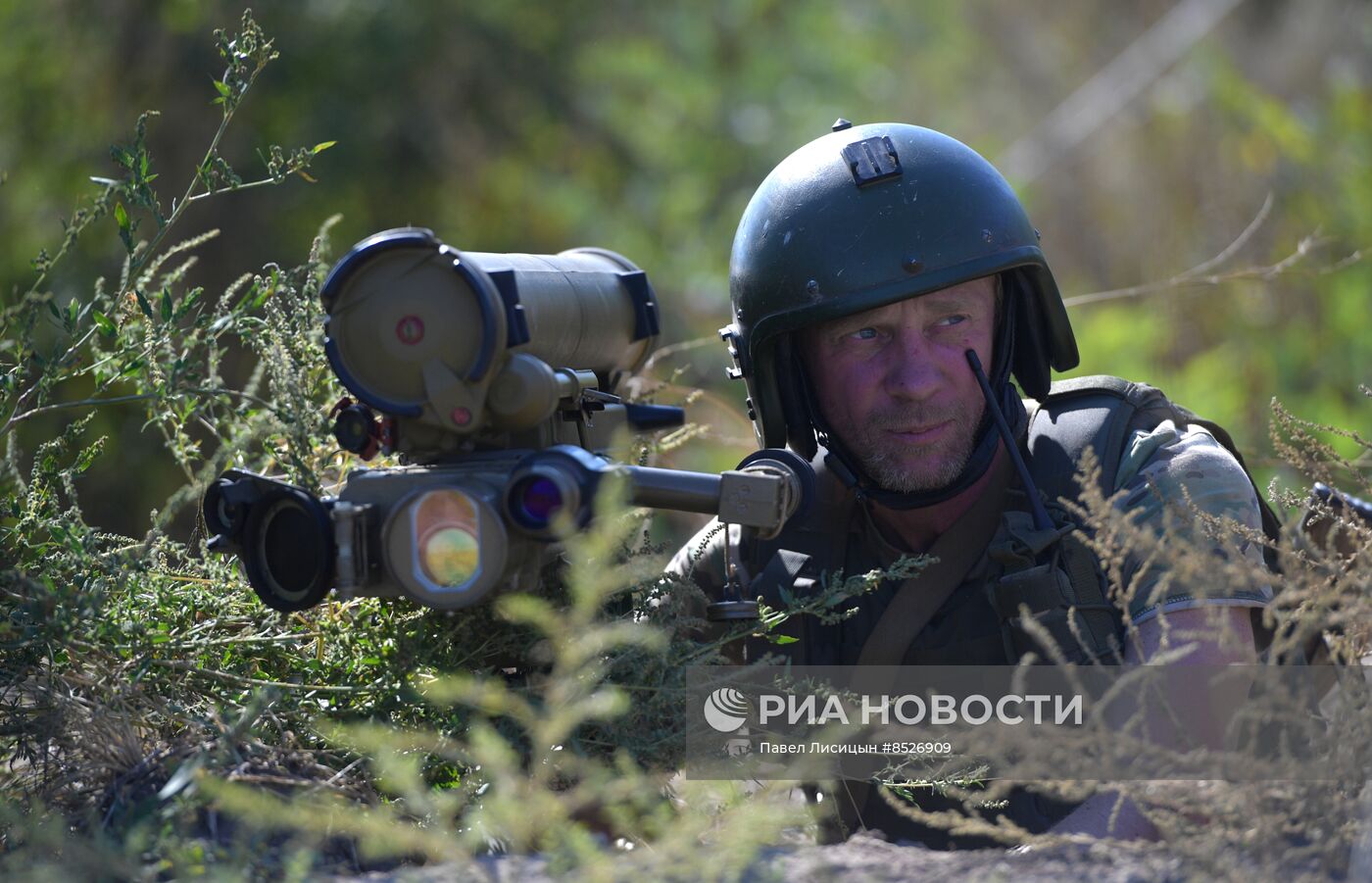 Позиции военнослужащих мотострелкового полка в Запорожской области
