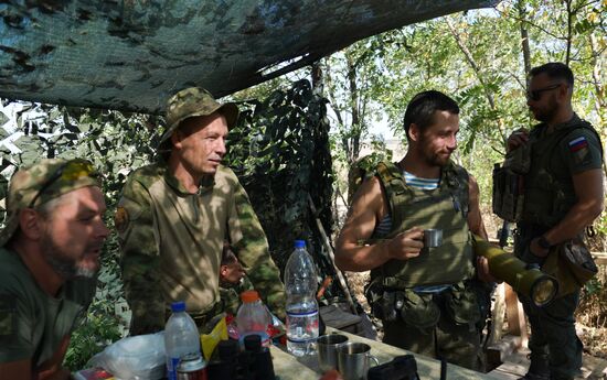 Позиции военнослужащих мотострелкового полка в Запорожской области