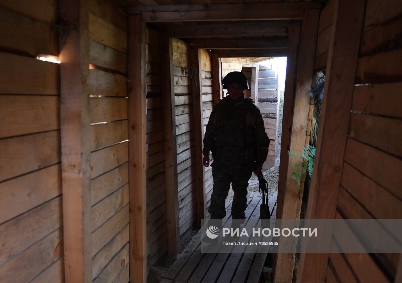 Позиции военнослужащих мотострелкового полка в Запорожской области