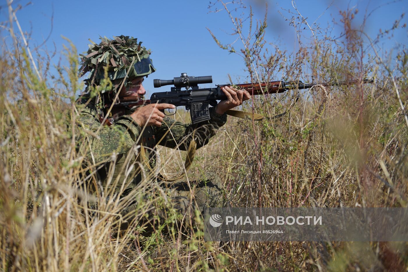Позиции военнослужащих мотострелкового полка в Запорожской области