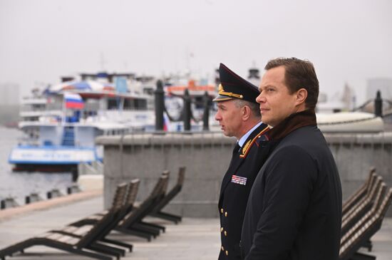 Передача Мосгортрансом аэролодки ЛО МВД России на водном транспорте