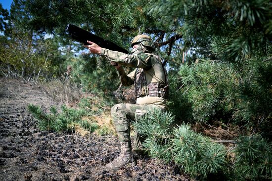 Полевой учебный центр "Небесный воин" ЦВО по подготовке операторов и перехватчиков БПЛА